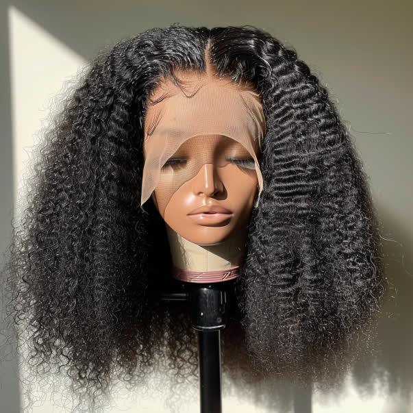 Perruque Kinky closure 4*4 -Densité 210%