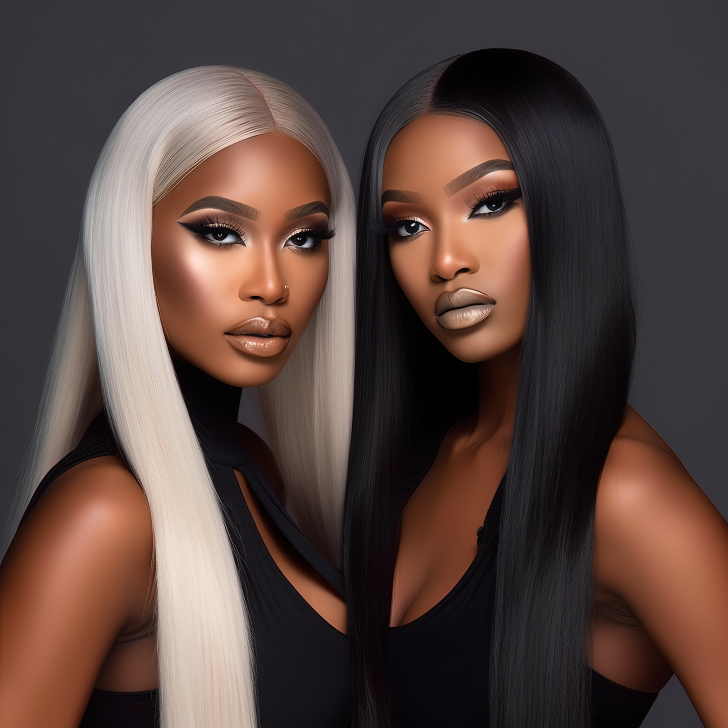 Perruque lisse HD frontale 13*4  - 100%human hair - Densité 210%