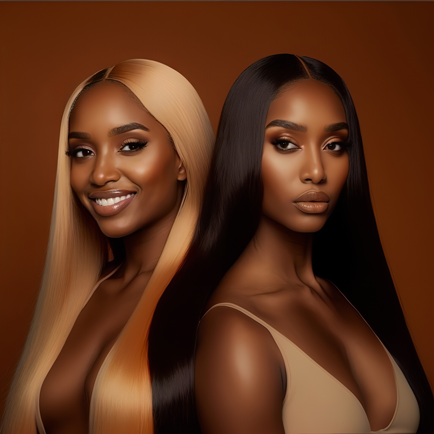 Perruque lisse HD frontale 13*4  - 100%human hair - Densité 210%