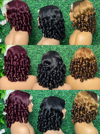 Perruque Bouncy Camilia - densité 300%- transparent Closure 4*4 - 100%human hair - Taille 16