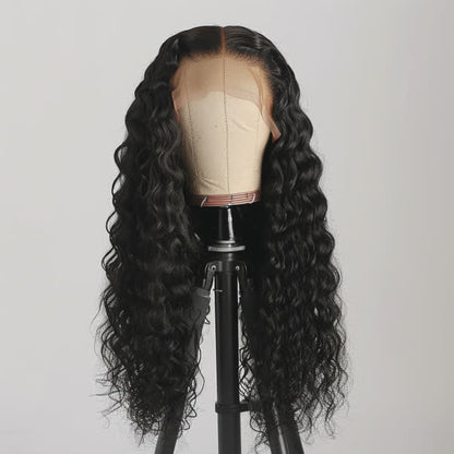 Perruque Waterwave closure transparent 4*4 - 100%human hair -Densité 210%