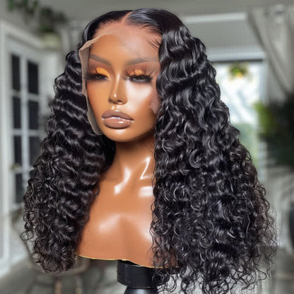 Perruque Waterwave closure transparent 4*4 - 100%human hair -Densité 210%