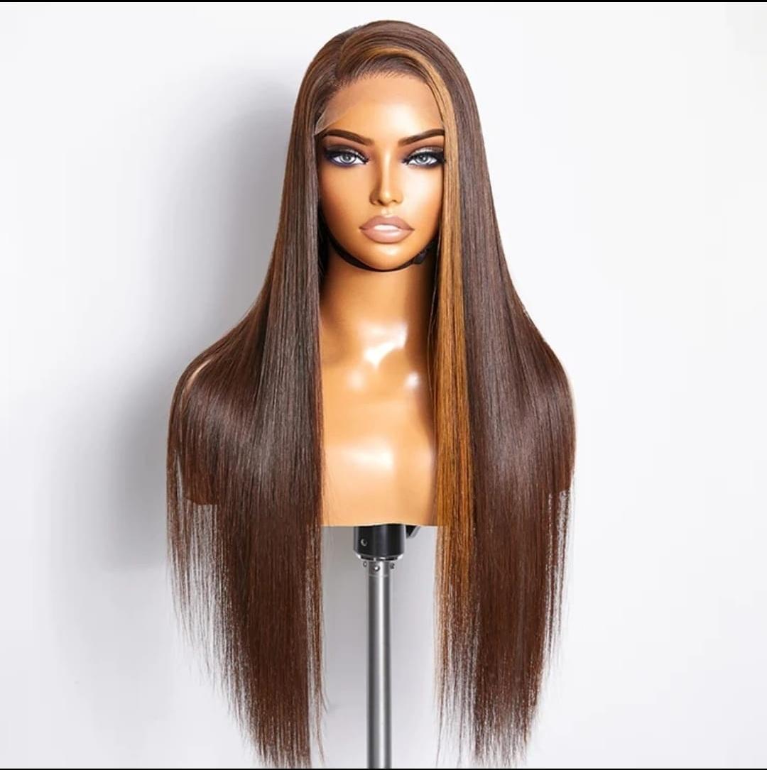 Perruque Jemima 2 tons -densité 210%- 100% human hair