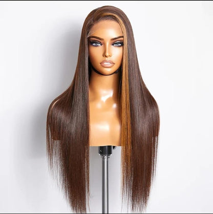 Perruque Jemima 2 tons -densité 210%- 100% human hair