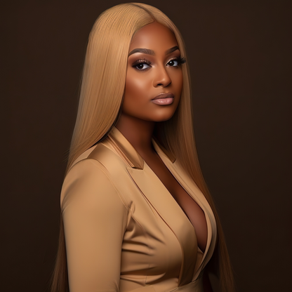 Perruque Lisse closure transparent  4*4 -100%human hair - Densité 210%