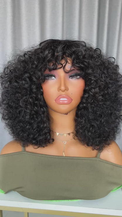 Perruque à frange - densité 250%