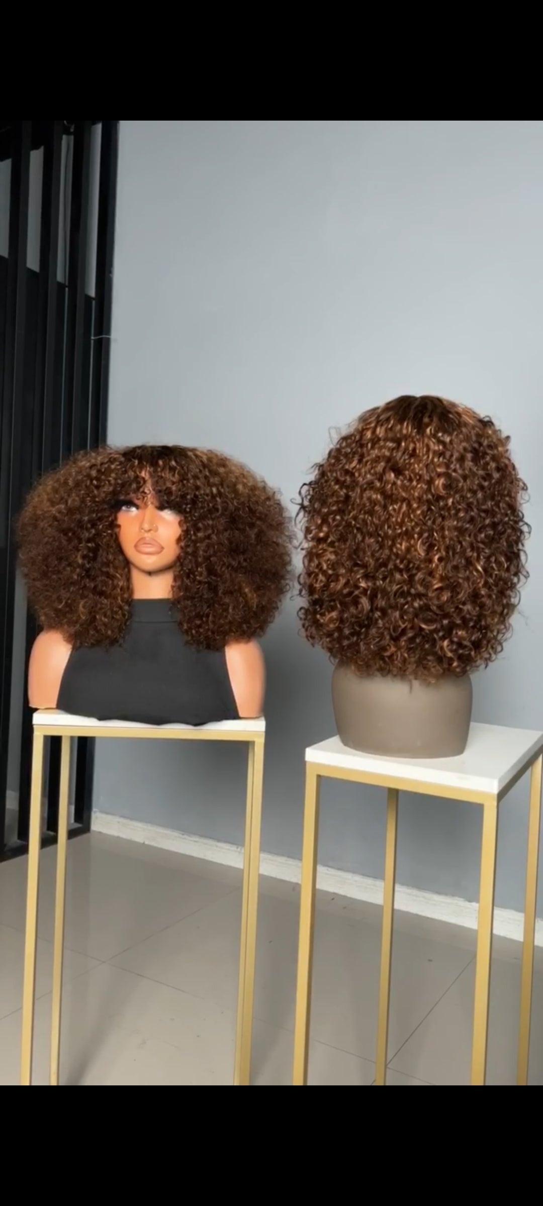 Perruque à frange - densité 250%