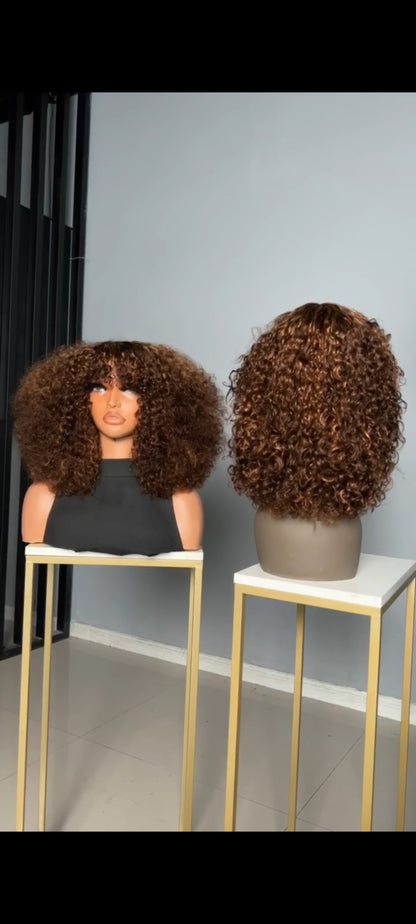 Perruque à frange - densité 250%